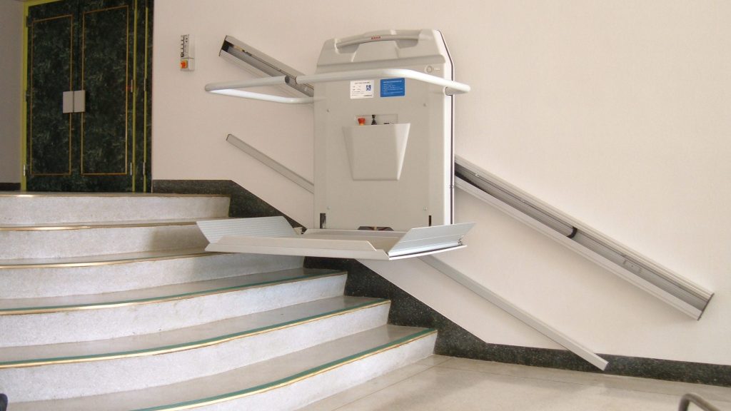 Plateforme Monte Escalier En Situation